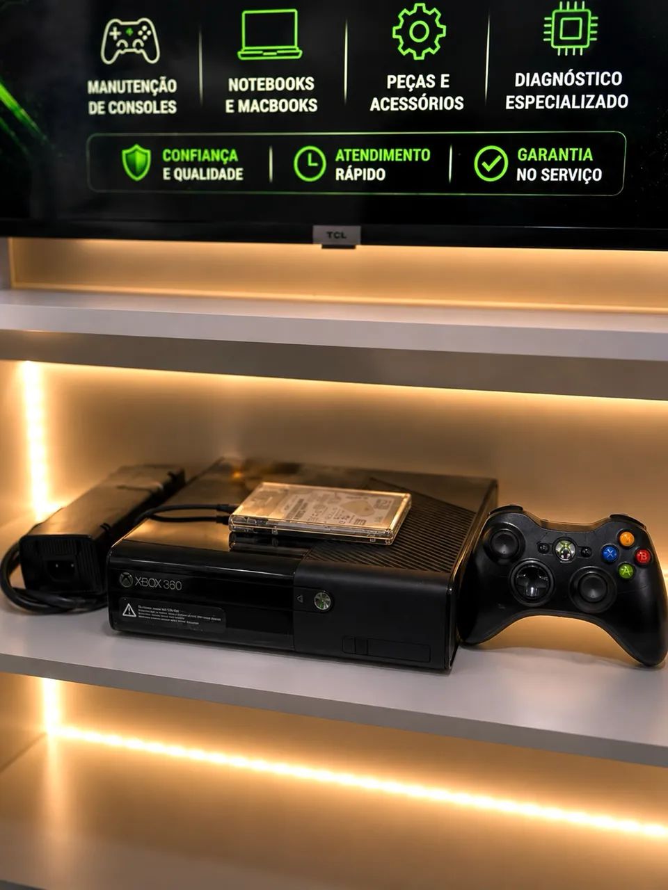 Xbox 360 + 120 jogos  - Foto 2