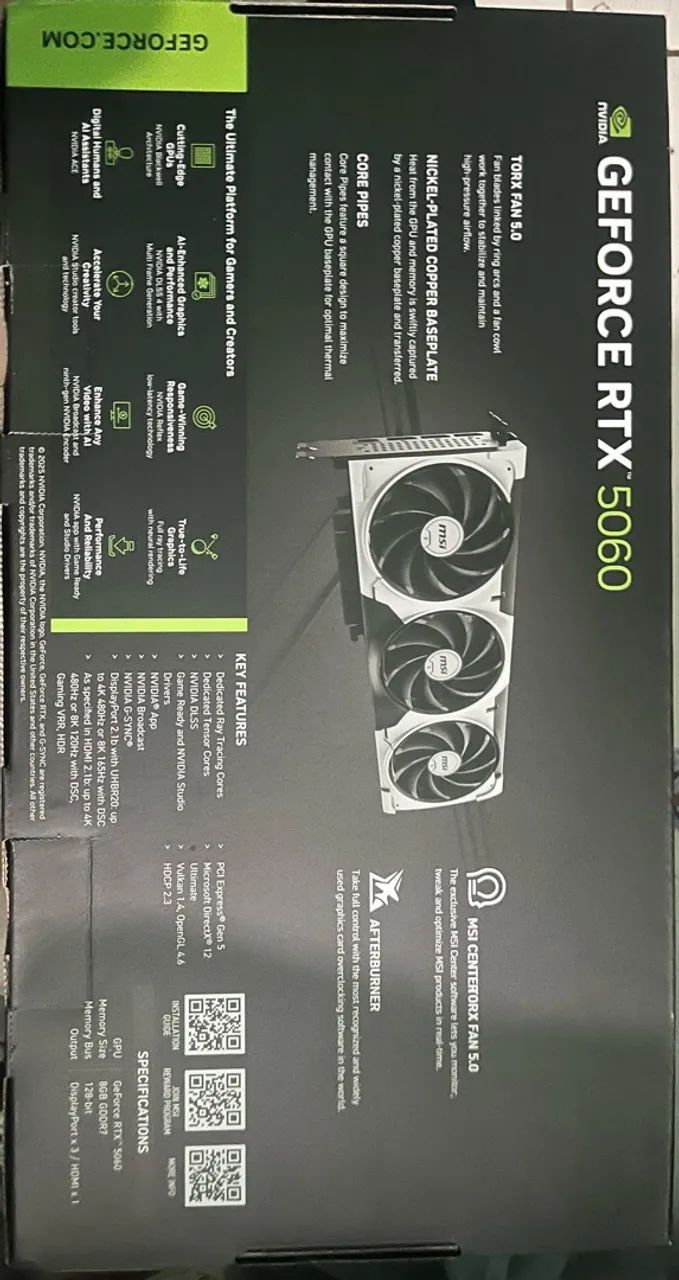 Rtx 5060 Msi oc edition