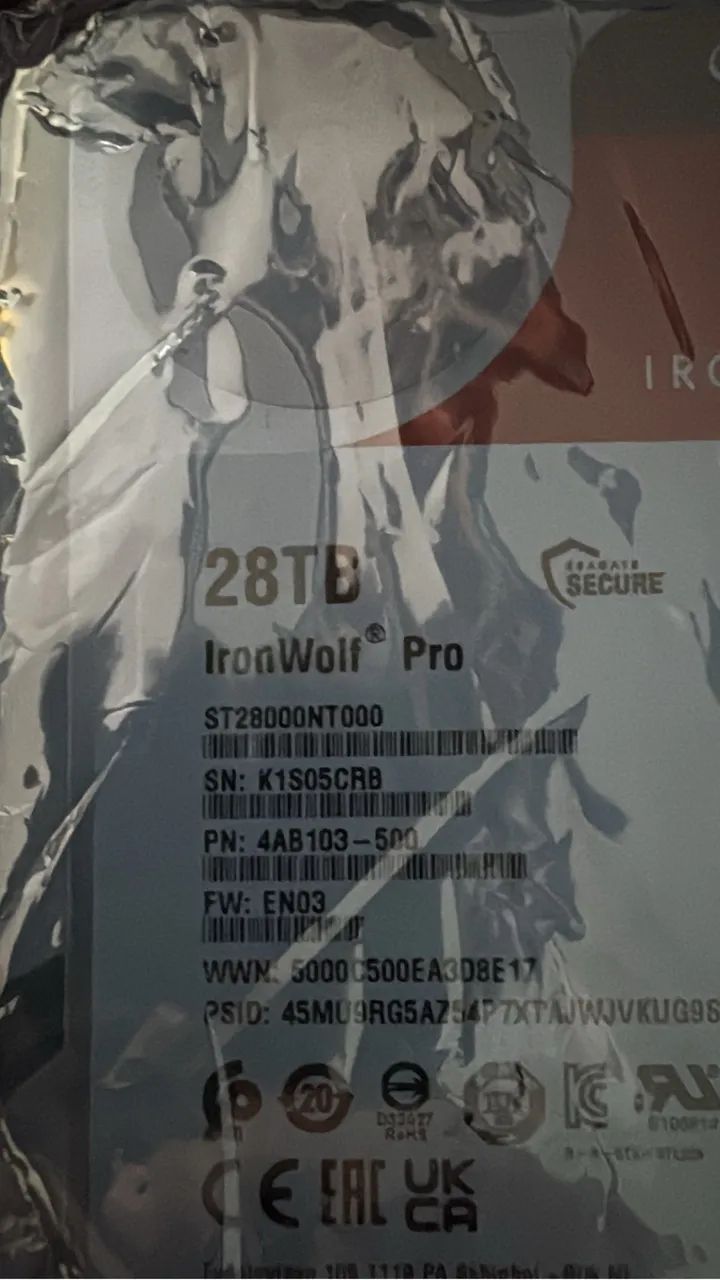 Hd sata 28 tb iron