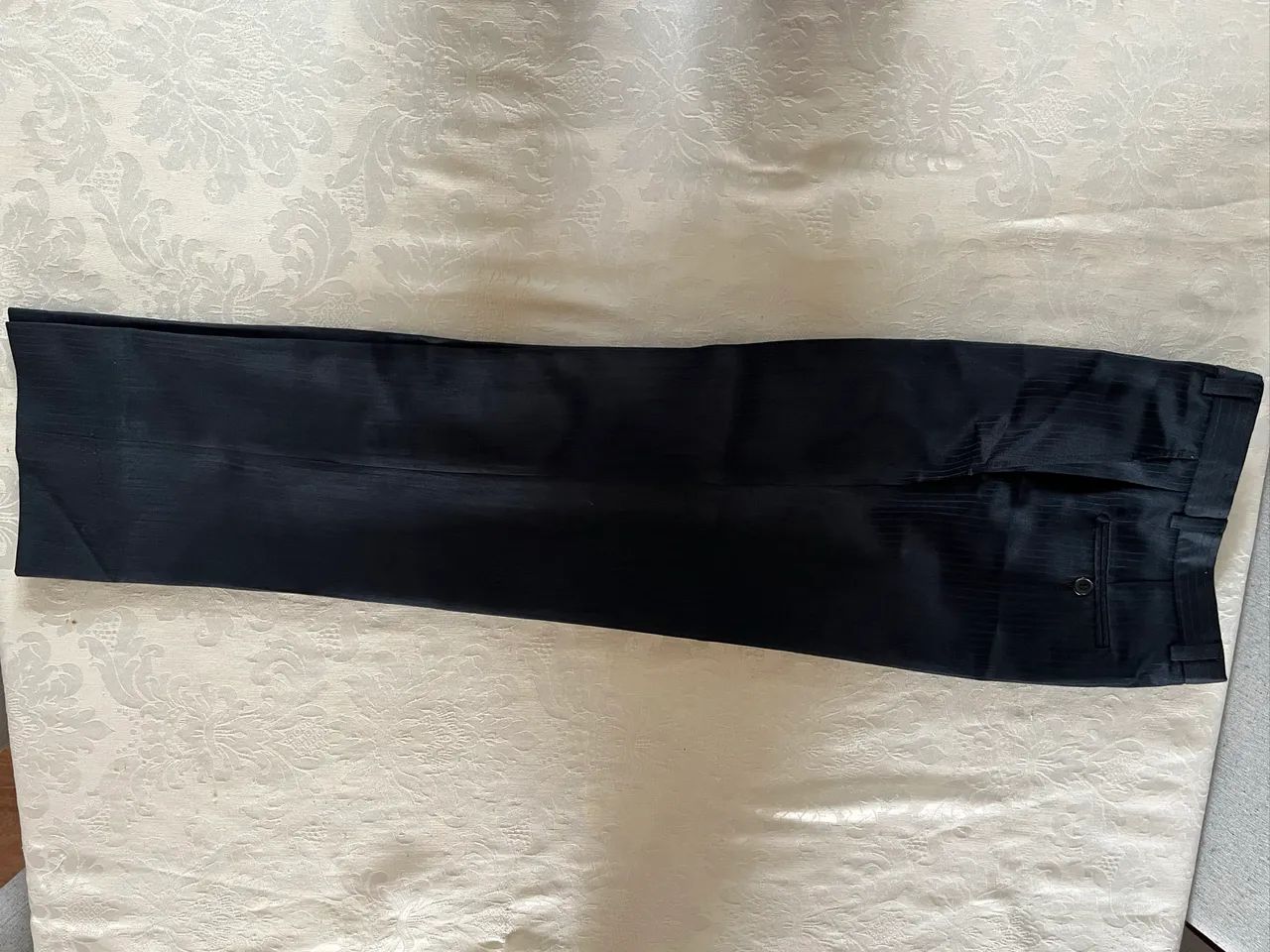 Calça social com listras Fazzolin uomo - Foto 4