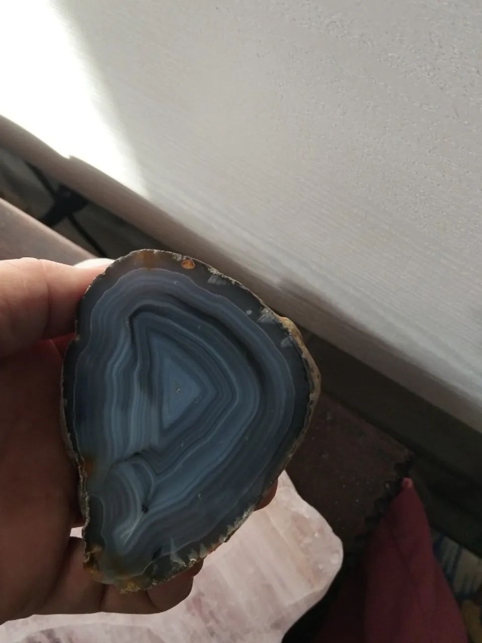Arte em pedra de Agata polida 315g - Foto 5