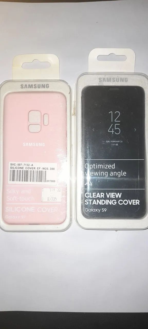 Capa clear view galaxy s9 normal g960 e + 1 capa rosa