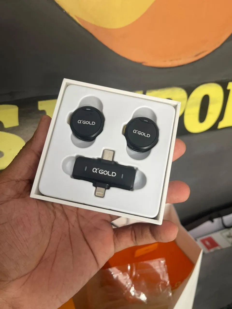 Microfone duplo lapela iPhone ou Android 
