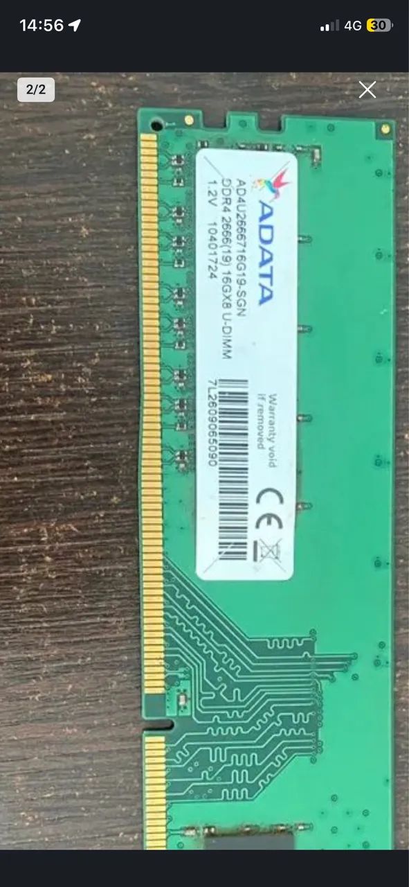 Memória pc ddr4 16 Gb 