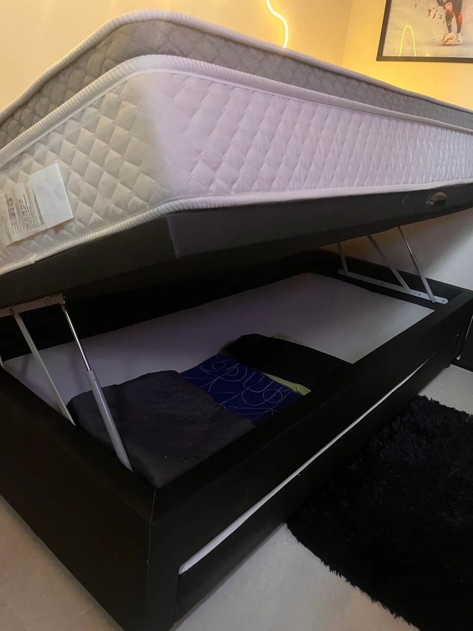 Cama solteirão + baú (Colchão e baú) - Foto 3