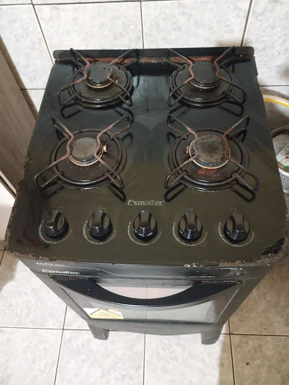 Fogão Esmaltec Mesa de vidro 4 bocas - Foto 2