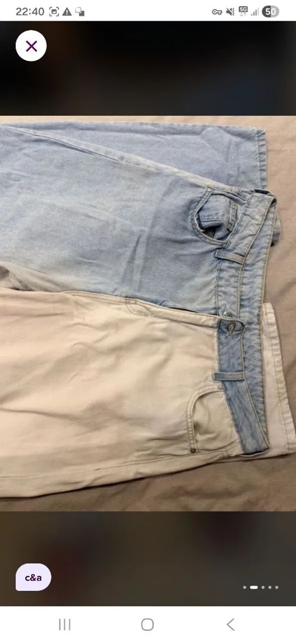 Calça jeans c&a duo color 46 - Foto 2