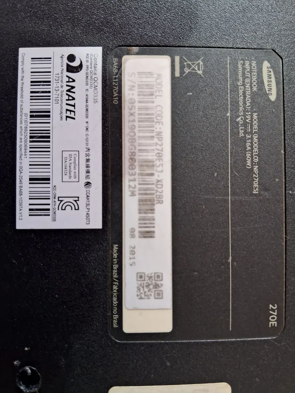 Base inferior notebook samsung  - Foto 3