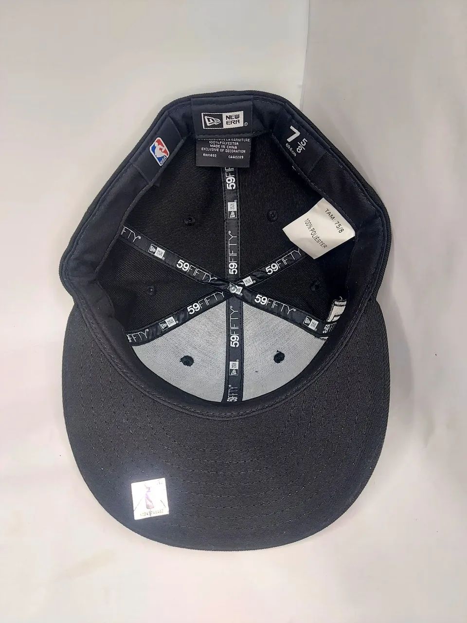 Boné Brooklyn Nets  preto - New era - 59fifty - Basquetebol - Mlb - 7 5/8 - Foto 5