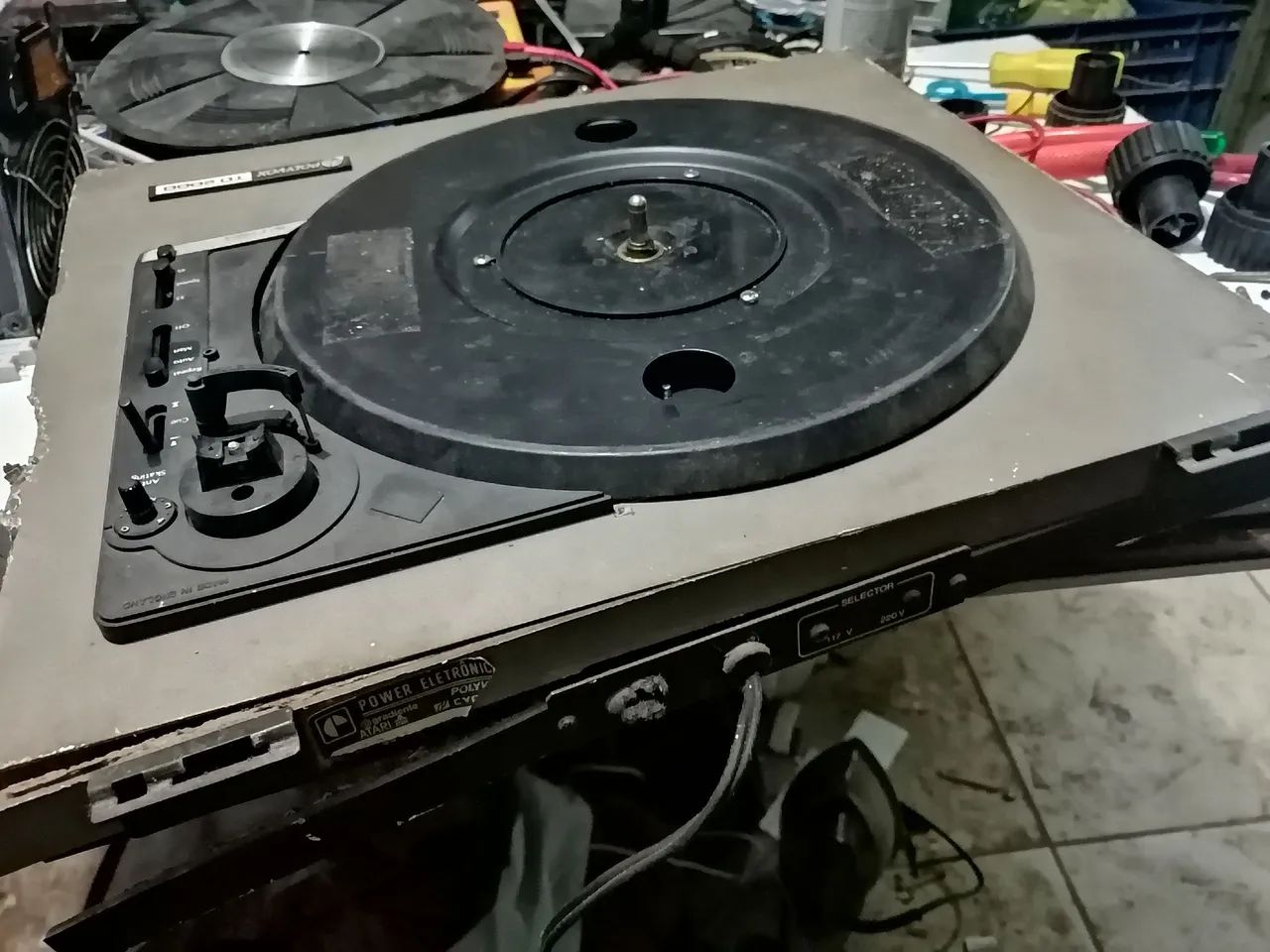 Toca disco polyvox td 2000 sucata! - Foto 4