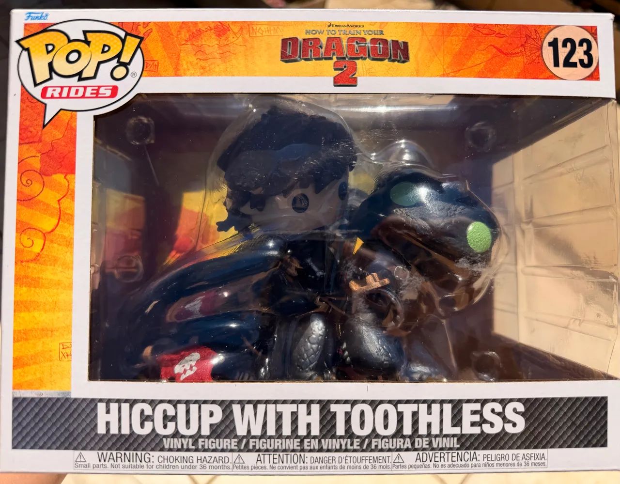 Funko Pop HICCUP WITH TOOTHLESS 123 ( Como treinar seu dragão ) 