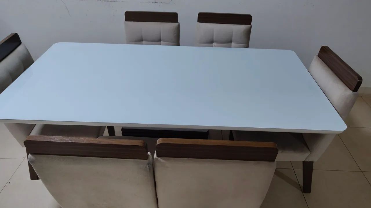 Jogo mesa sala de jantar  com cadeiras  - Foto 2
