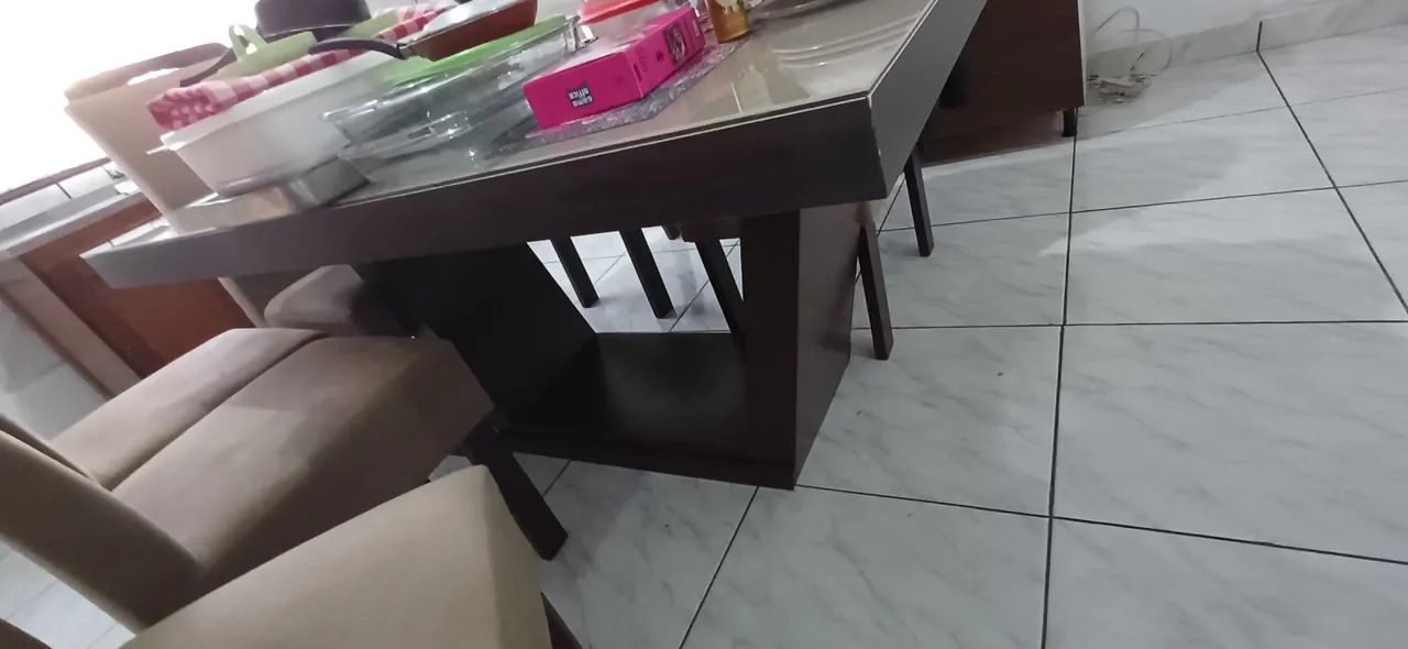 Vendo Mesa tampo de vidro  - Foto 2