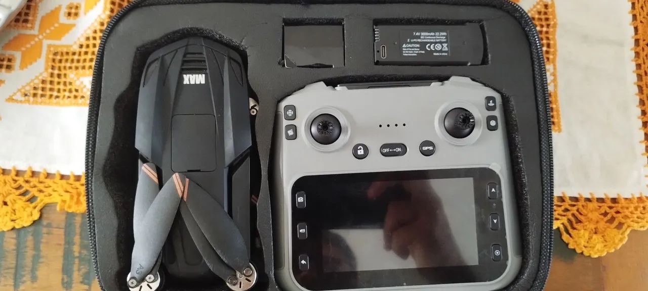 Drone V168 MAX com GPS e controle com tela - Foto 4