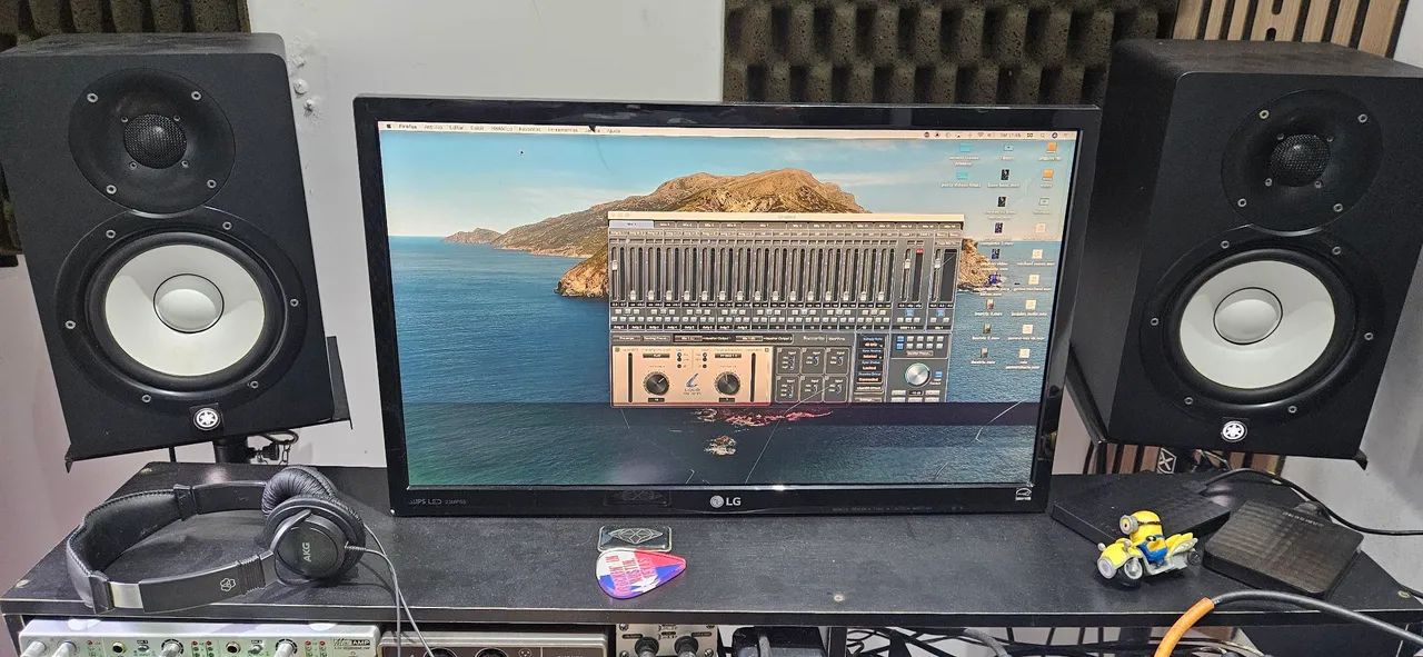 Monitor yamaha Hs7 (par) com suportes - Foto 2