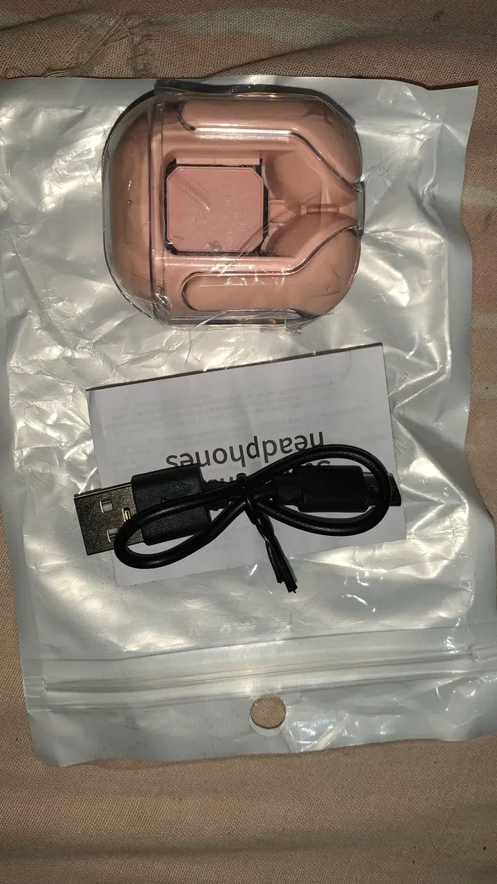 Fone original com carregador 