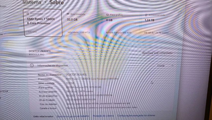 Pc gamer Ryzen 7 e RTX 3070 - Foto 5