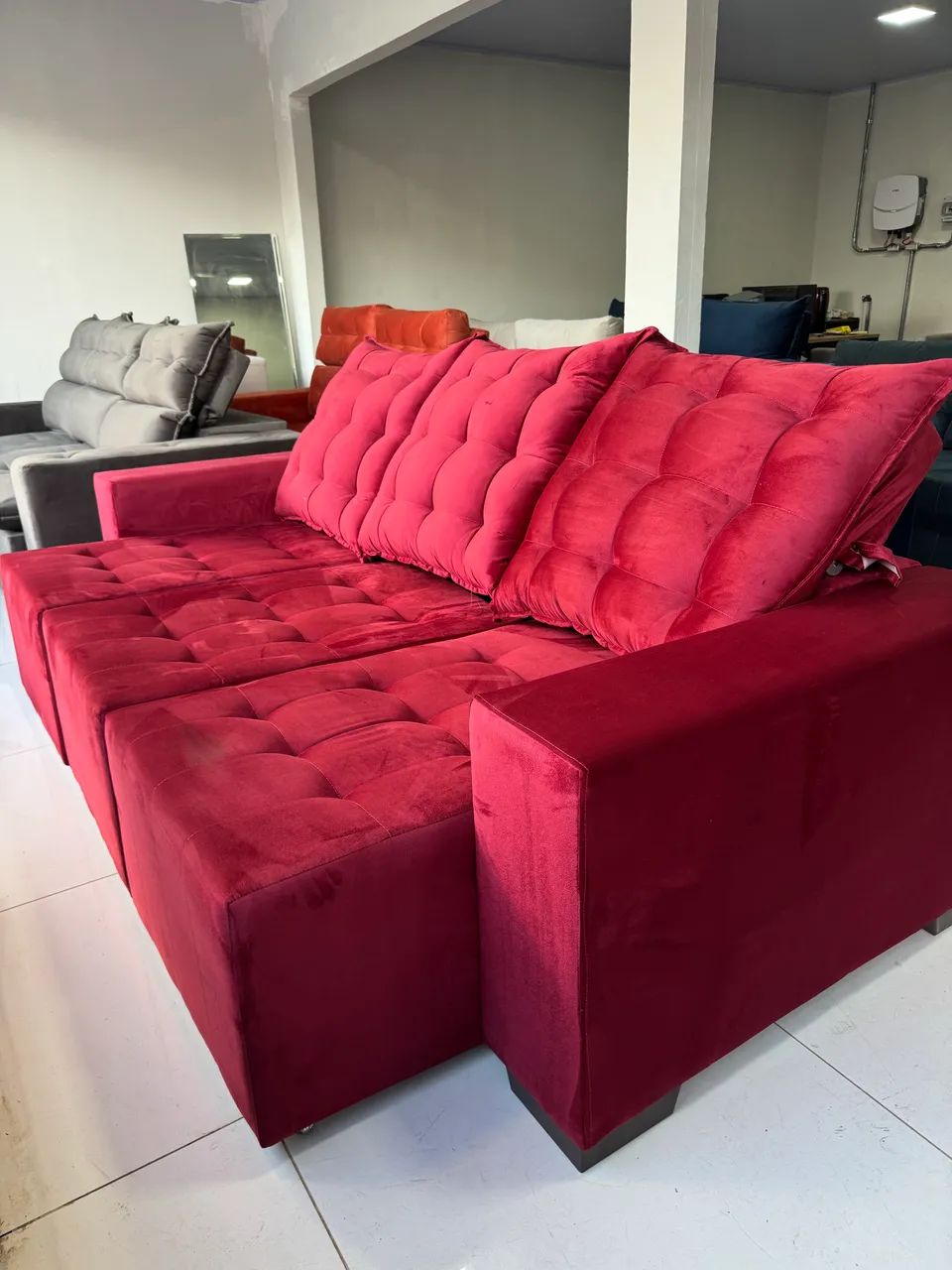 Super Oferta! Sofá Retrátil Reclinável 3 Lugares  - Foto 2