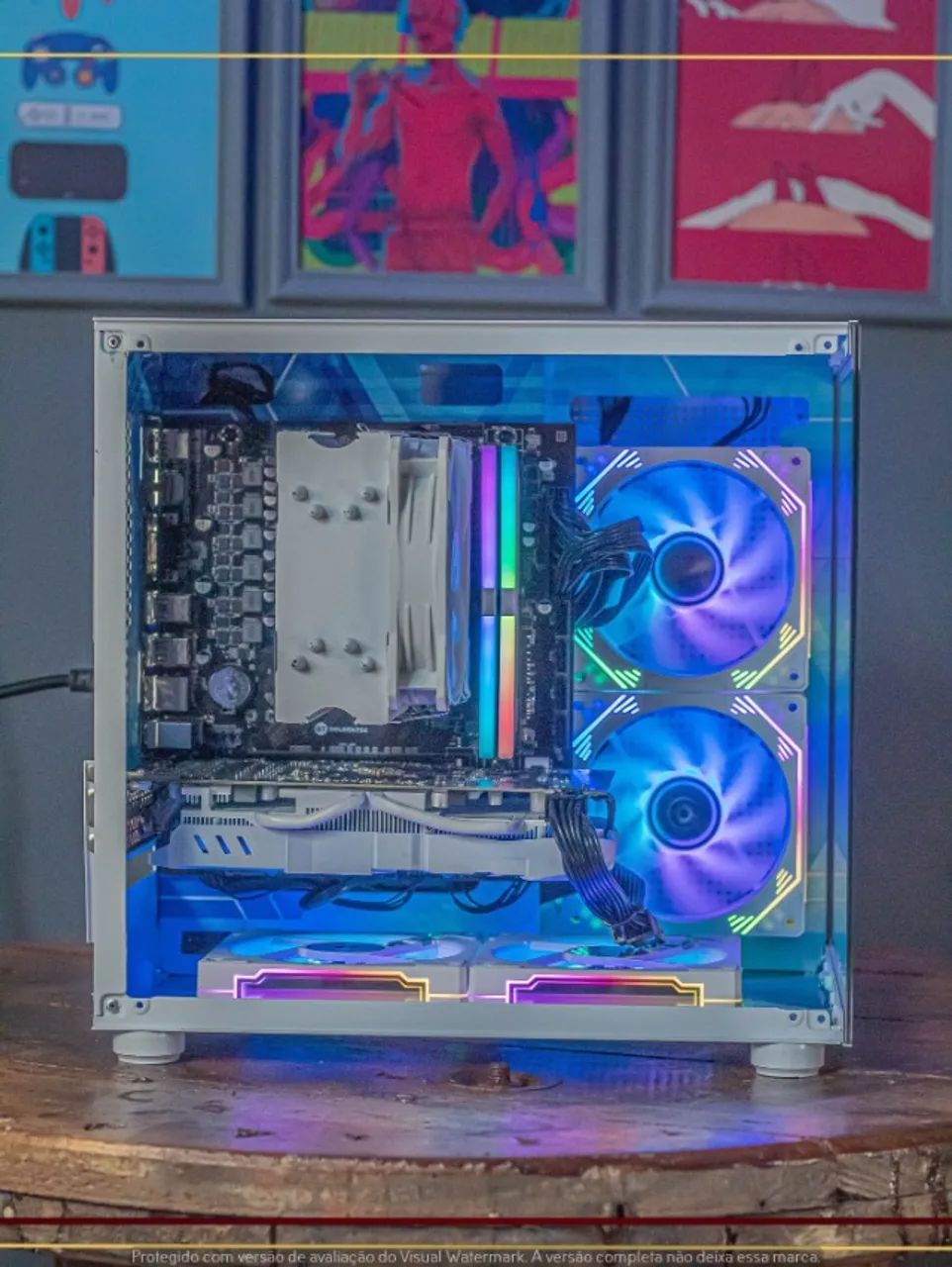 Desktop Gamer Ryzen 7 2700X, 16gb, 512gb NVMe, RX 580, Air Cooler, Fonte 500W - Foto 5