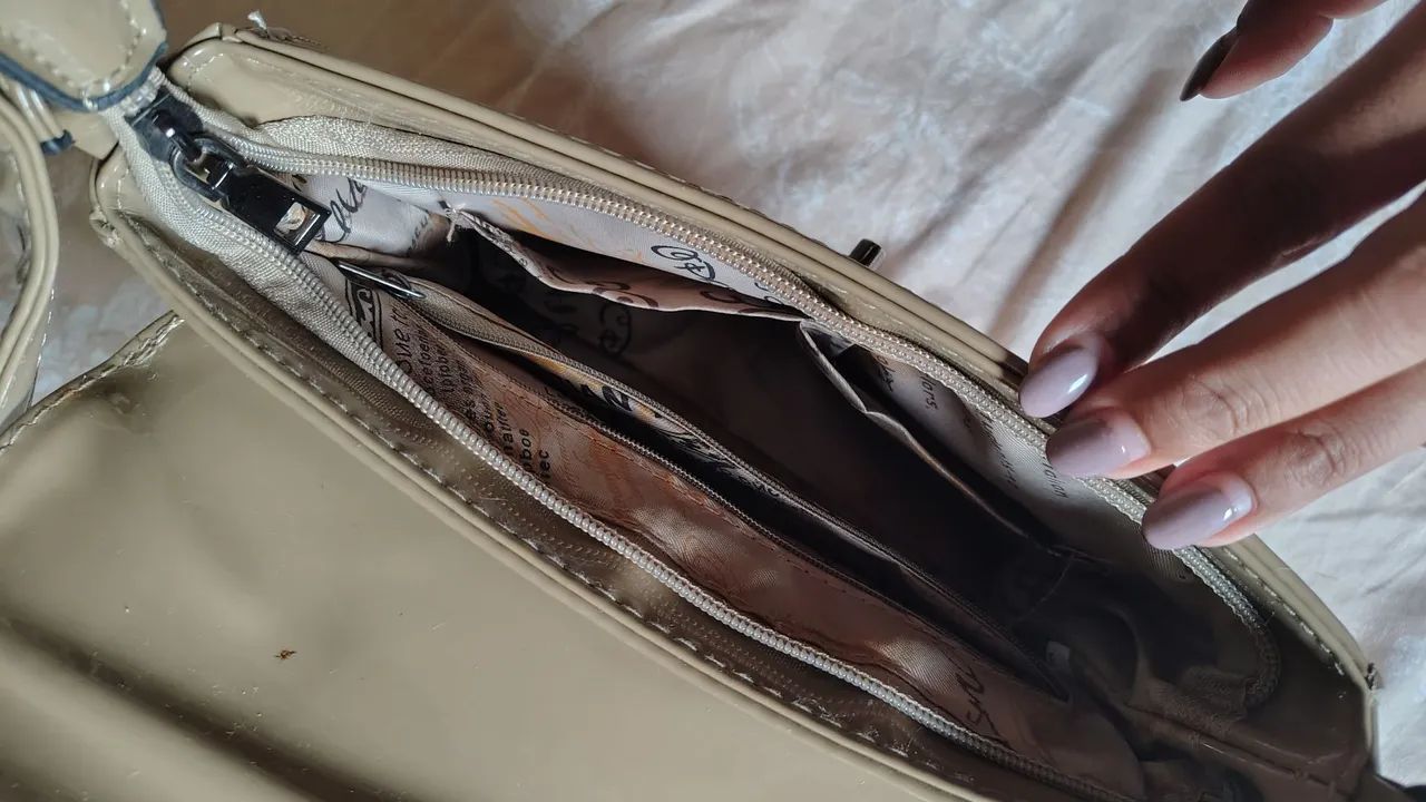 Bolsa feminina bege - Foto 4