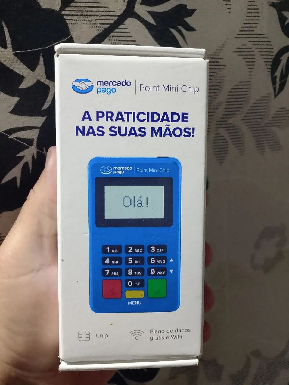 Máquina de cartão com chip e NFC 