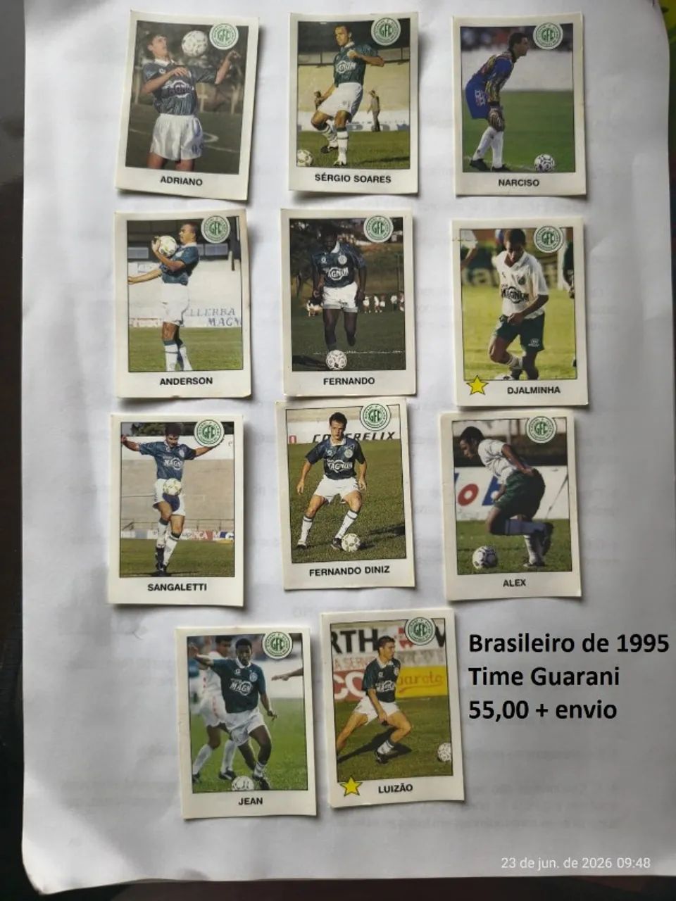 Figurinhas Campeonato Brasileiro de 1995 - Foto 4