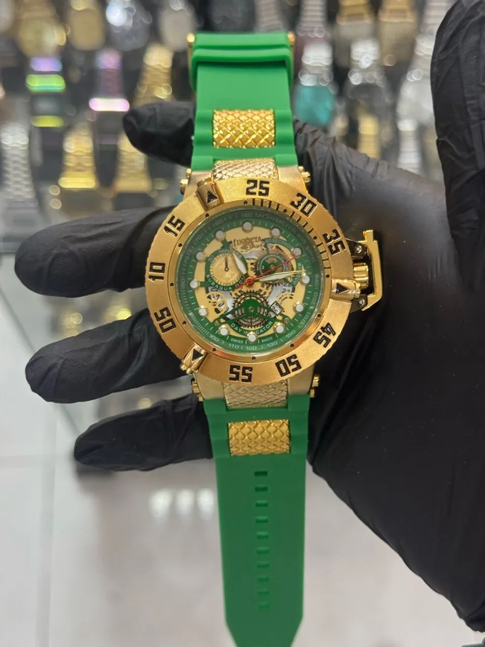 Relógio invicta pulseira de borracha prova dagua  - Foto 3