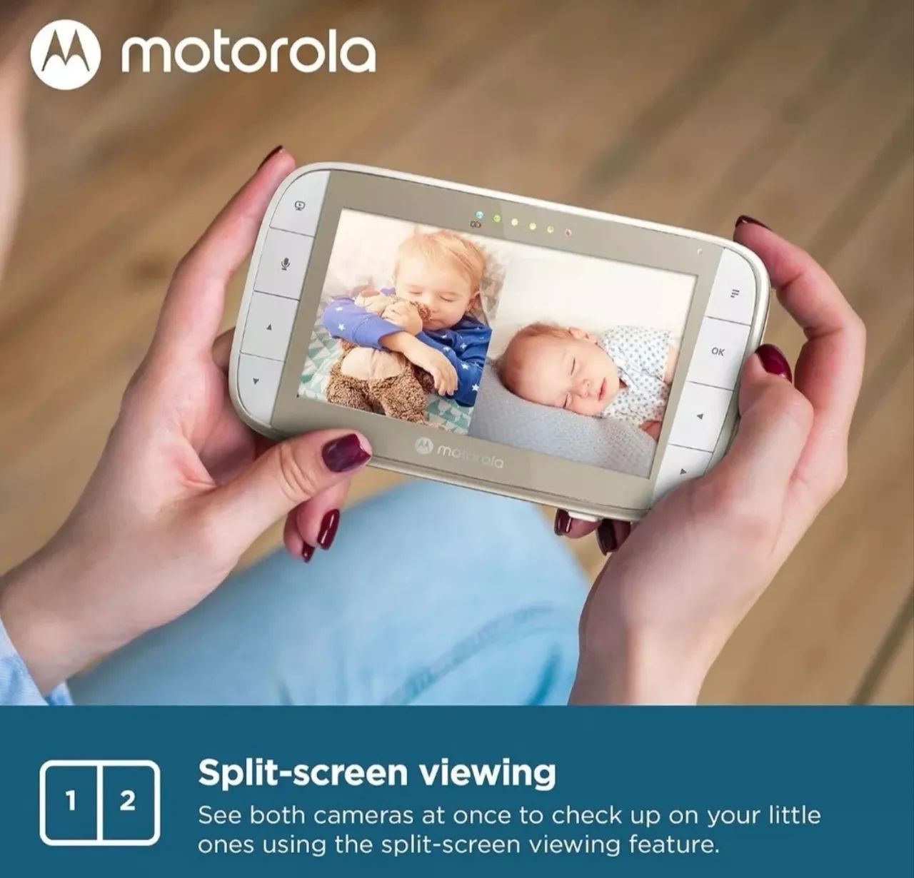 Babá Eletrônica Motorola VM50G2 Duas Câmeras Nova Lacrada - Foto 2