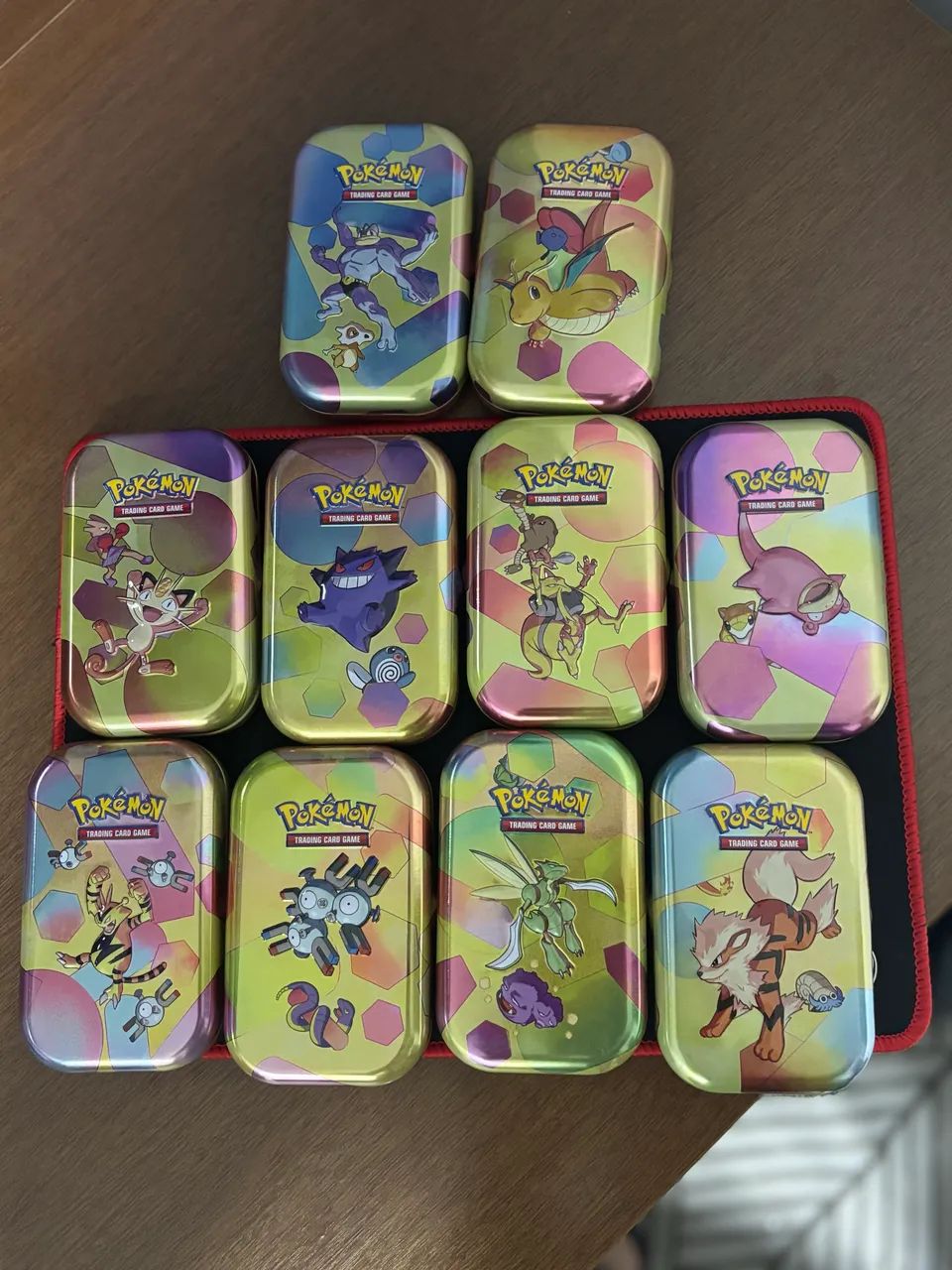 10 latas vazias Pokemon 151 - Mini Tin
