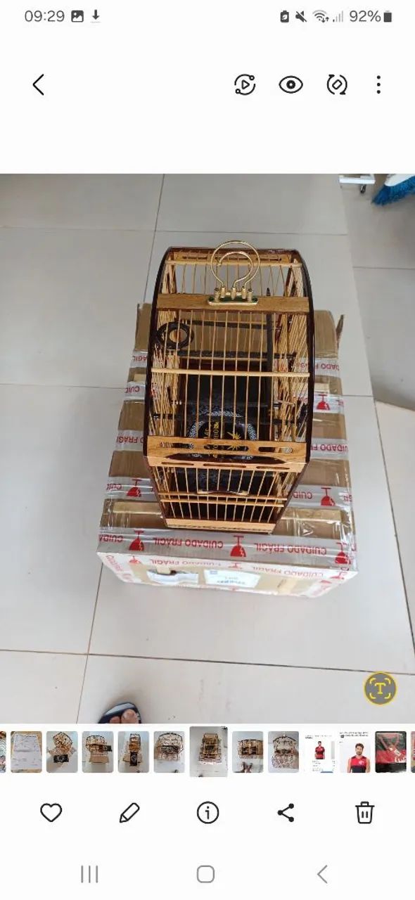 Gaiola celeiro luxo absoluto ainda na caixa.  - Foto 4