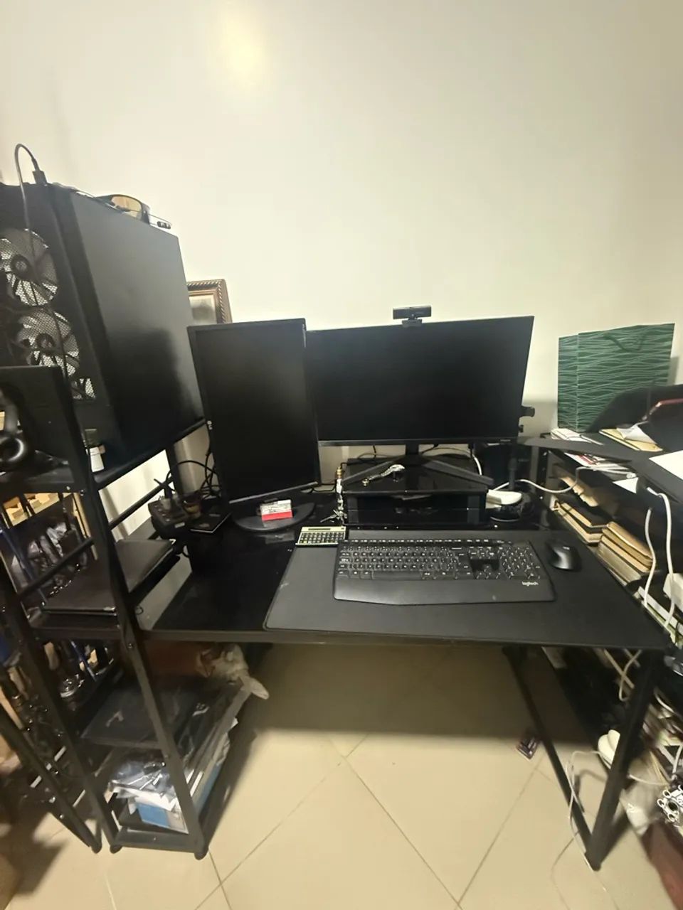 Mesa de escritório de vidro - Foto 2