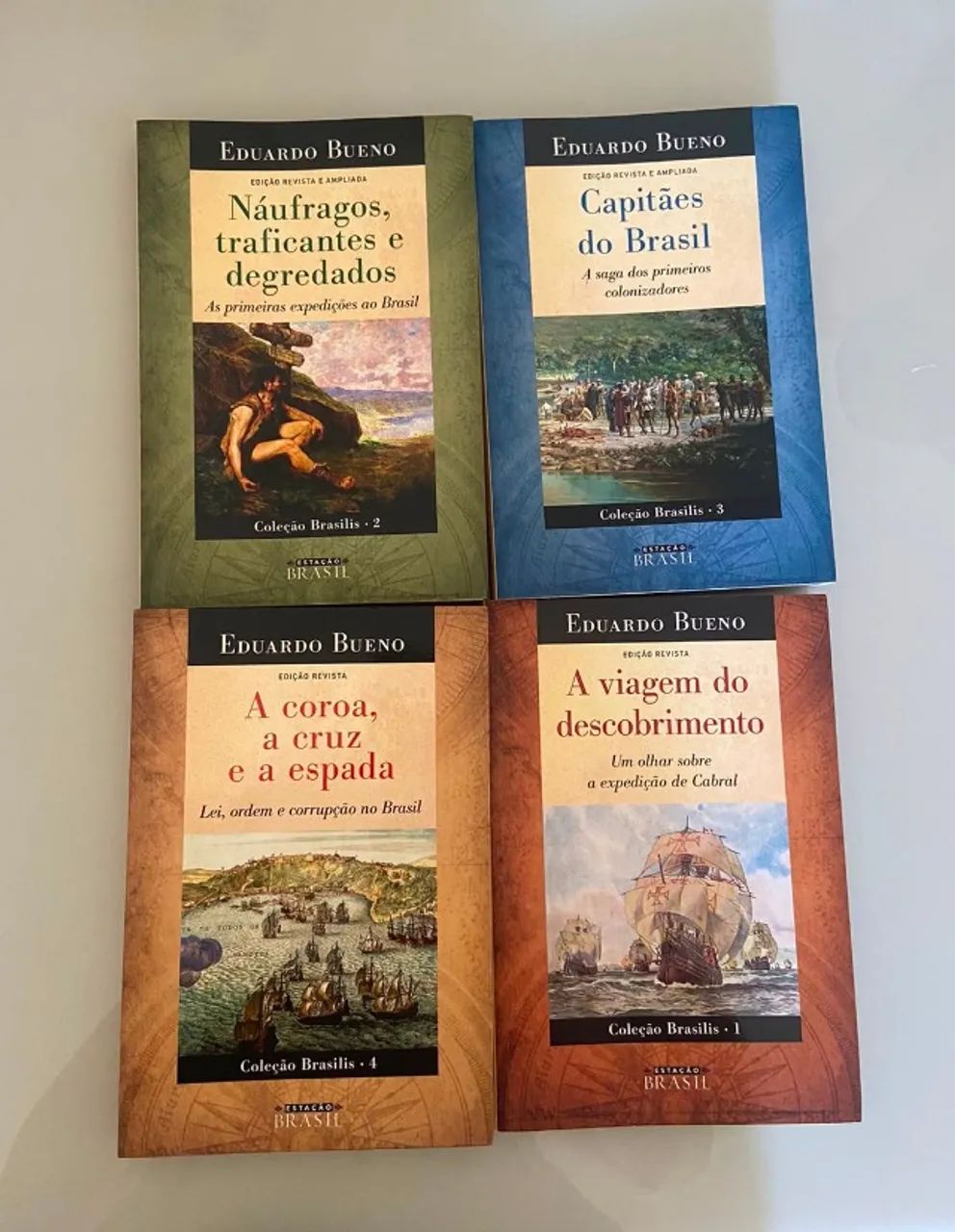 Coleção Brasilis Completa - Eduardo Bueno (4 Livros) | Excelente Estado | R$ 100