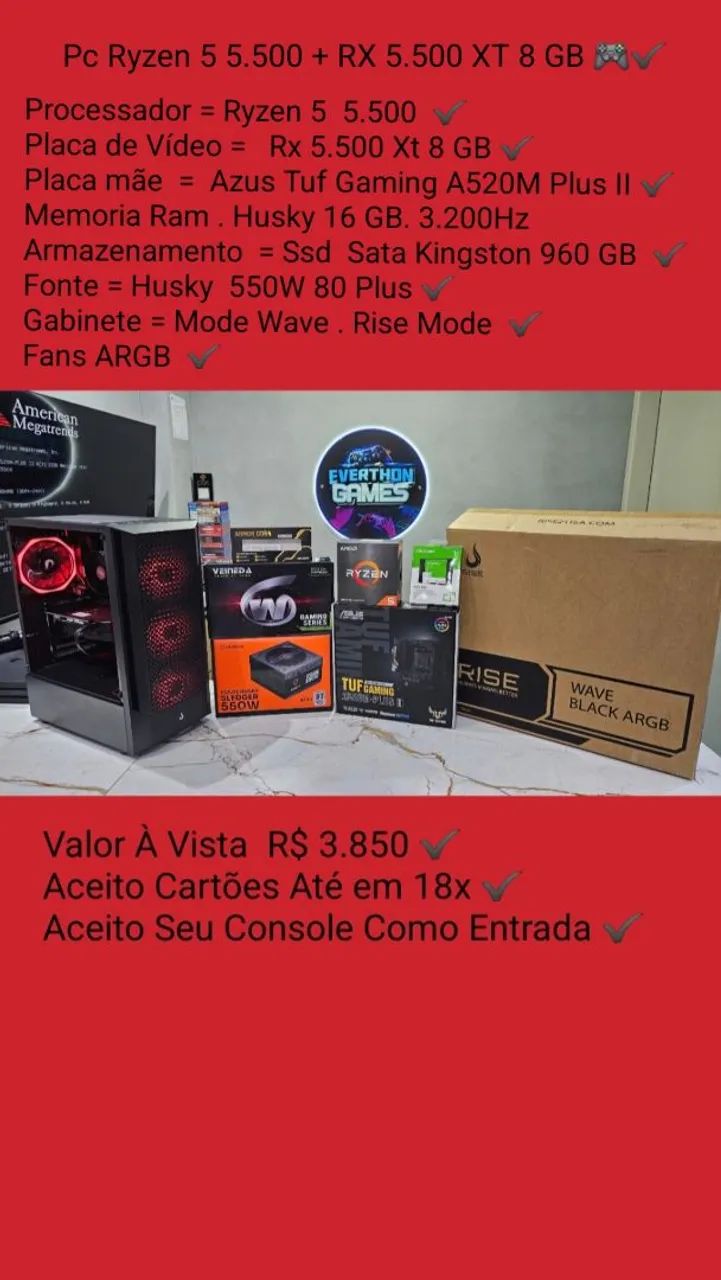 PC Gamer Disponível 