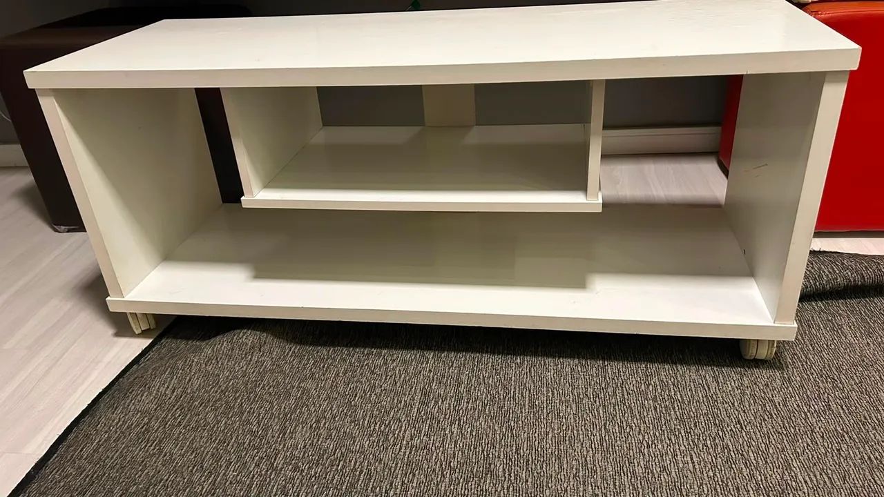 Rack branco com rodinha  - Foto 2