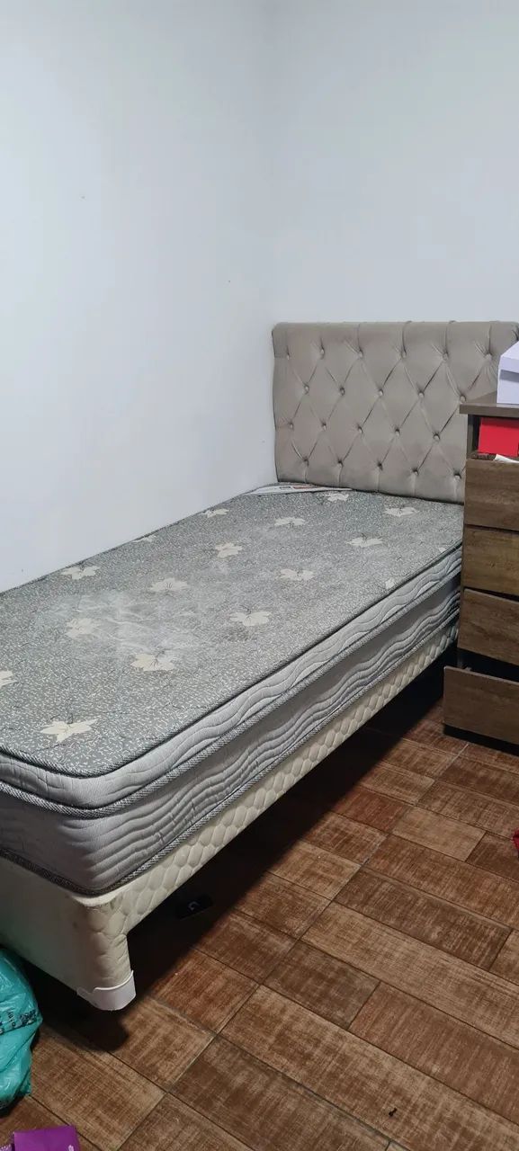 Cama solteiro com cabeceira e coxão  - Foto 2