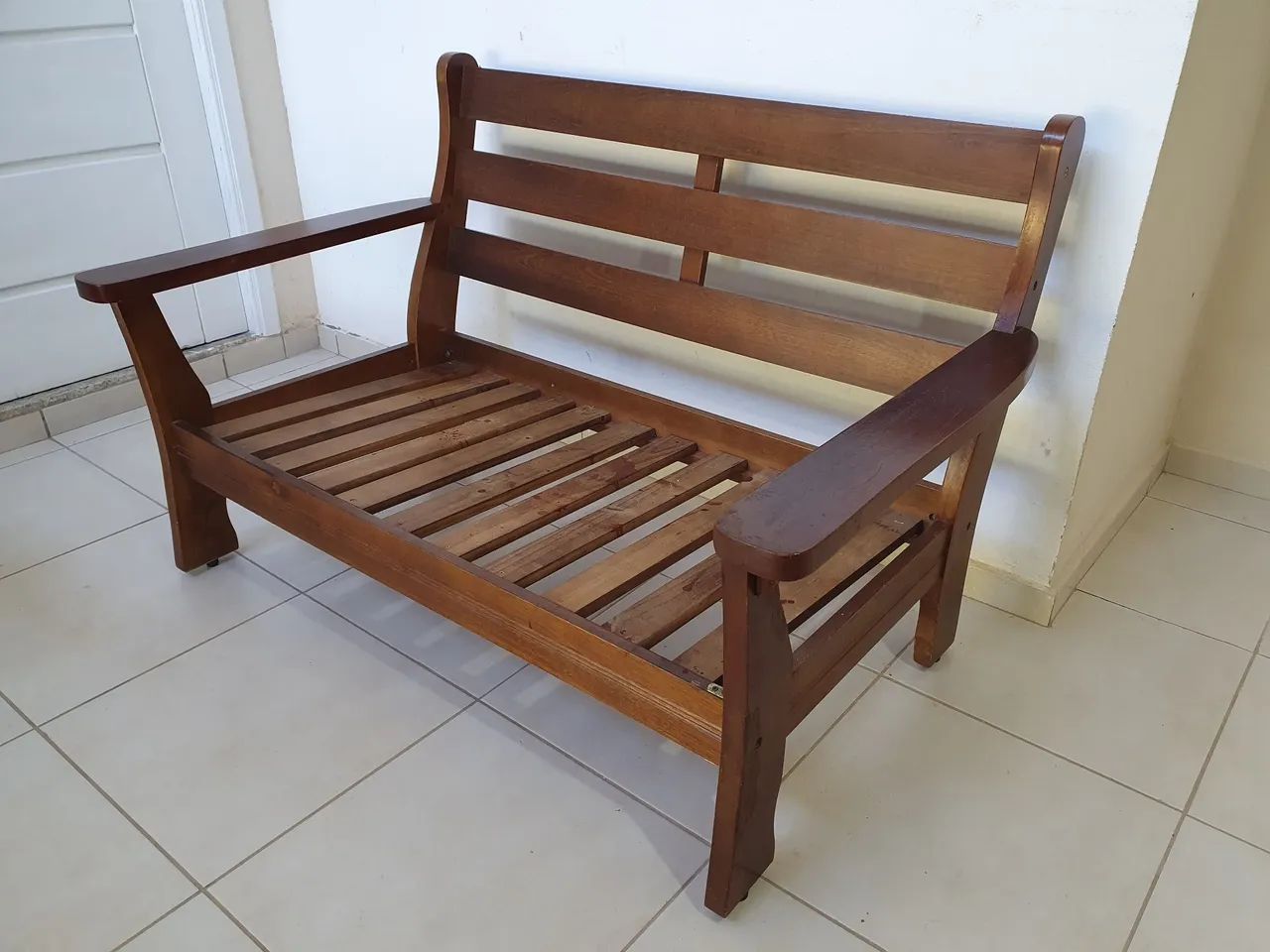 Jogo de sofá de madeira  - Foto 5