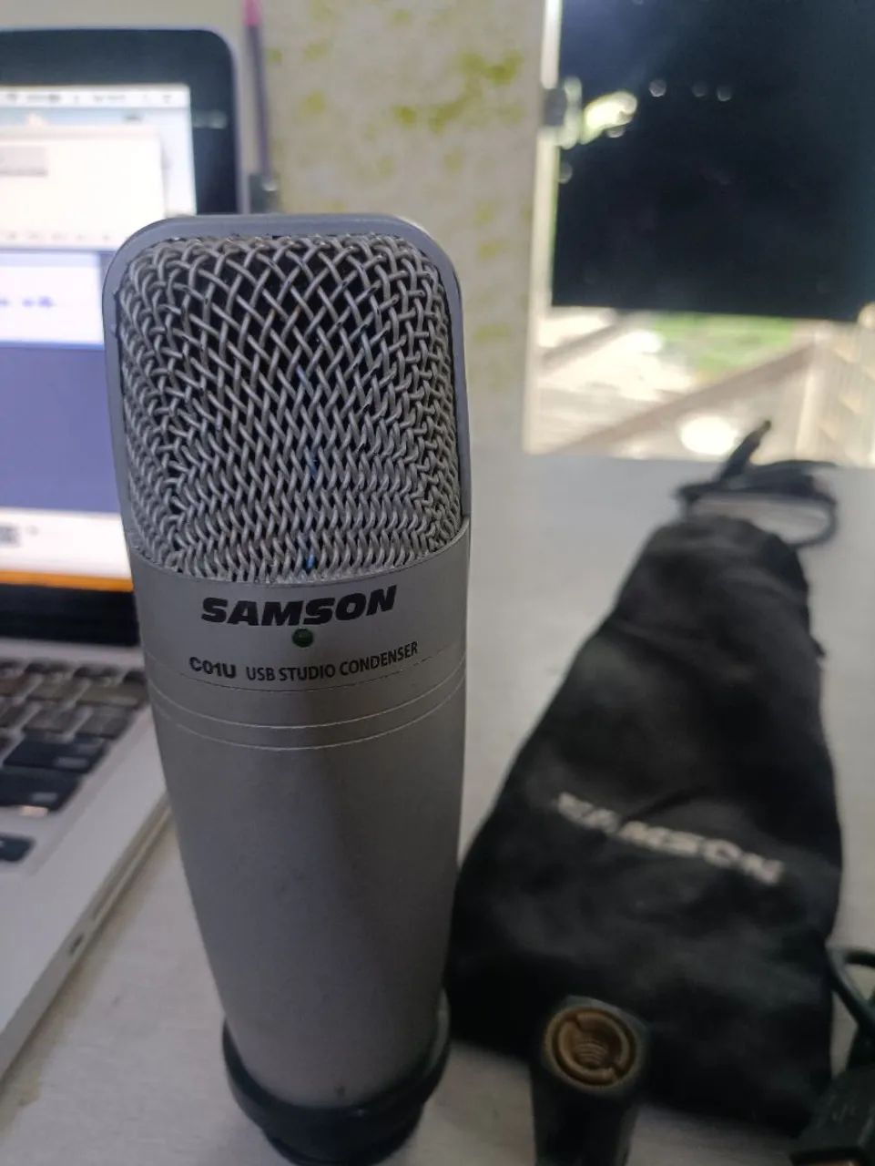 Microfone Samson C01U USB Studio Condenser - Excelente Estado