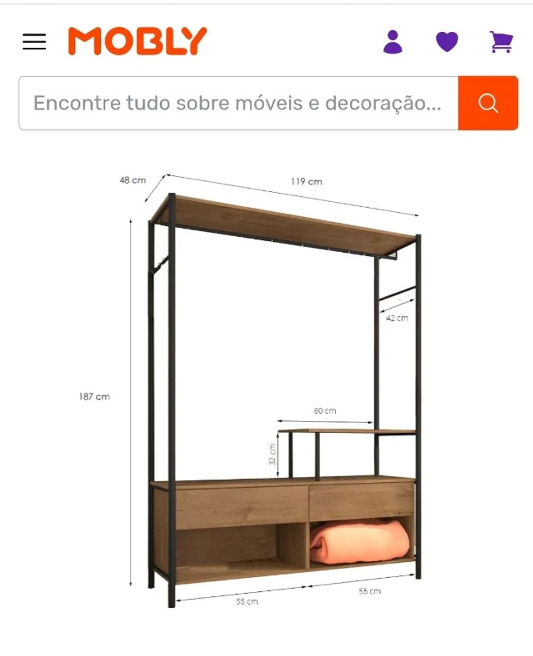Guarda-roupa closet modulado