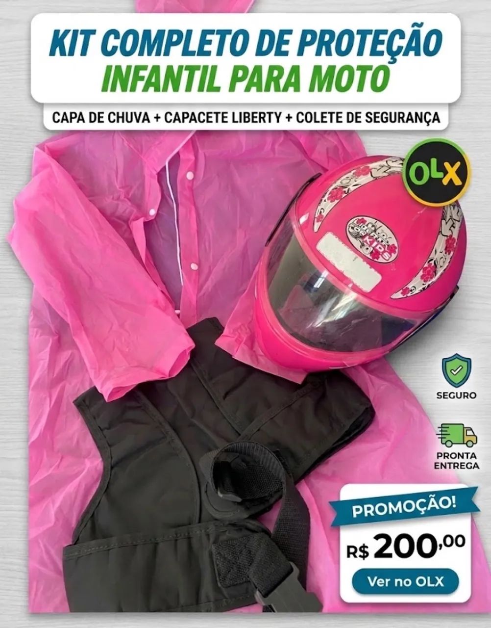 Kit motoqueira infantil 