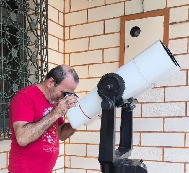 Binóculo telescópio gigante objetiva com 150mm e 28x e 44x, com ou sem tripé