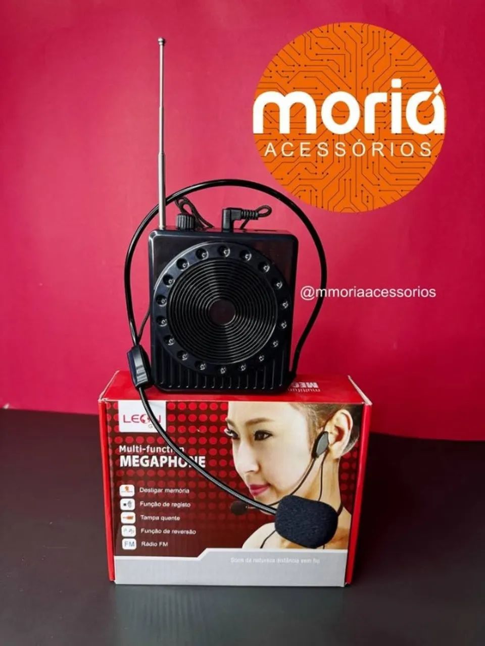 Megafone Amplificador de Voz Megafone K-150 com USB e Rádio FM - Foto 3