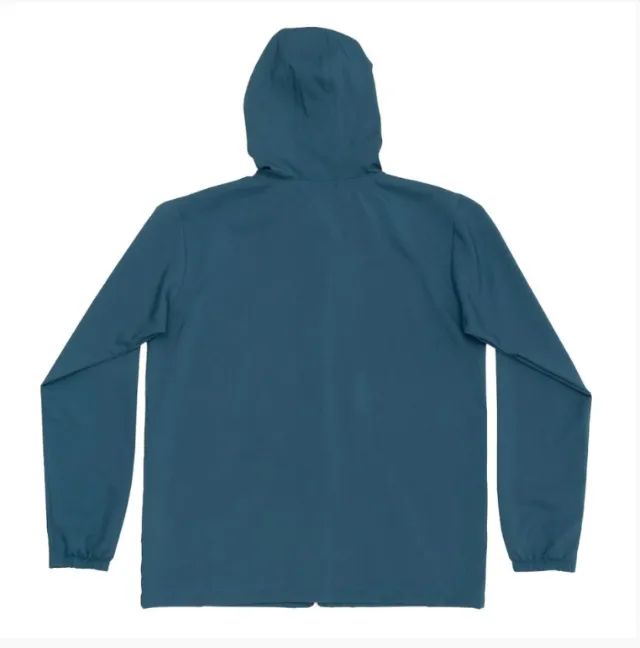 Jaqueta Corta Vento Element Simple Logo Masculina Azul Turquesa - Foto 2