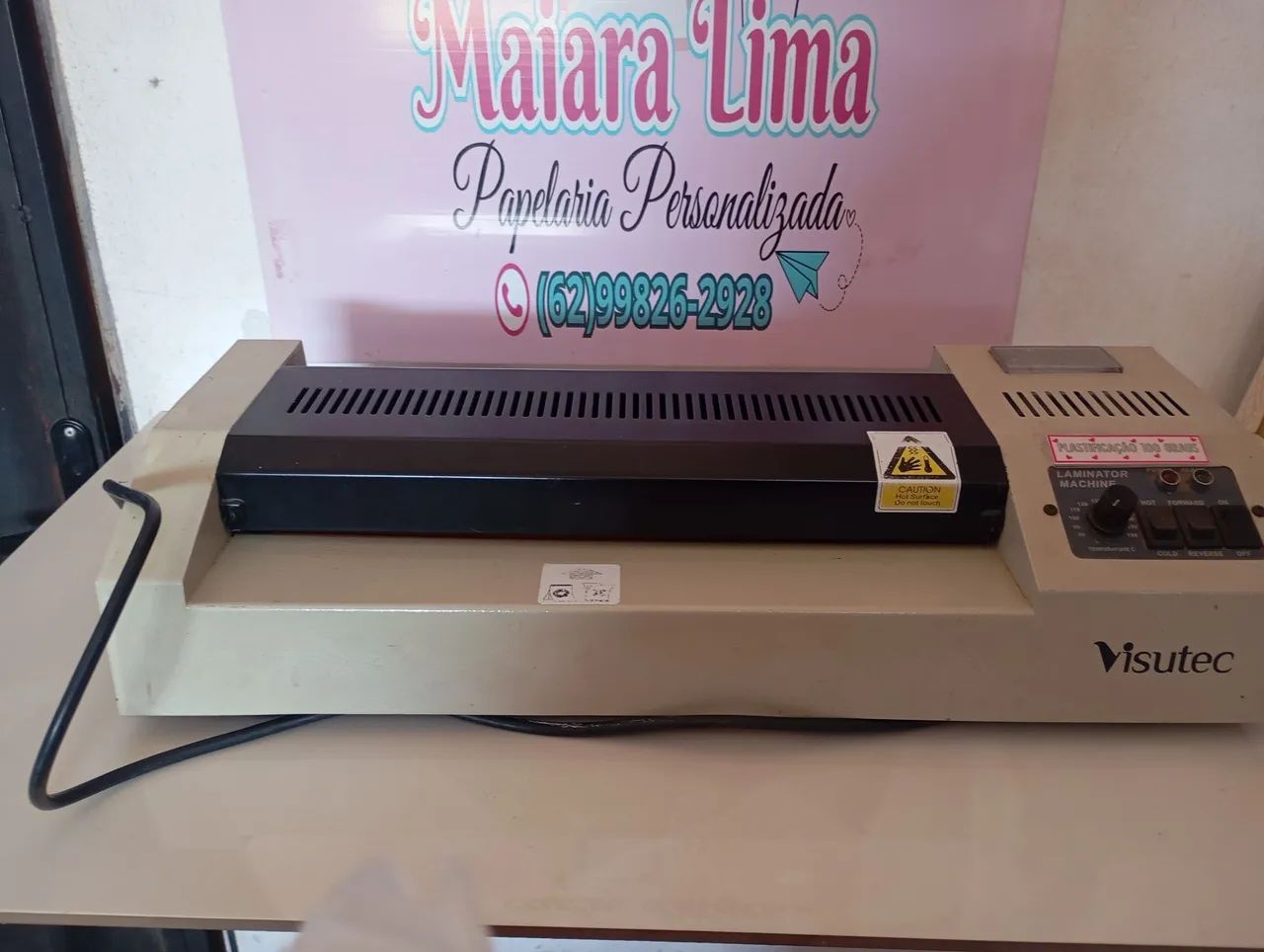 Plastificadora e laminadora