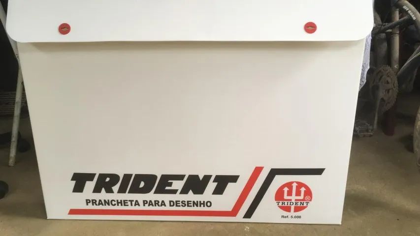Prancheta Portátil com Régua Paralela e Regulagem da Inclinação, Trident 5000, Branco