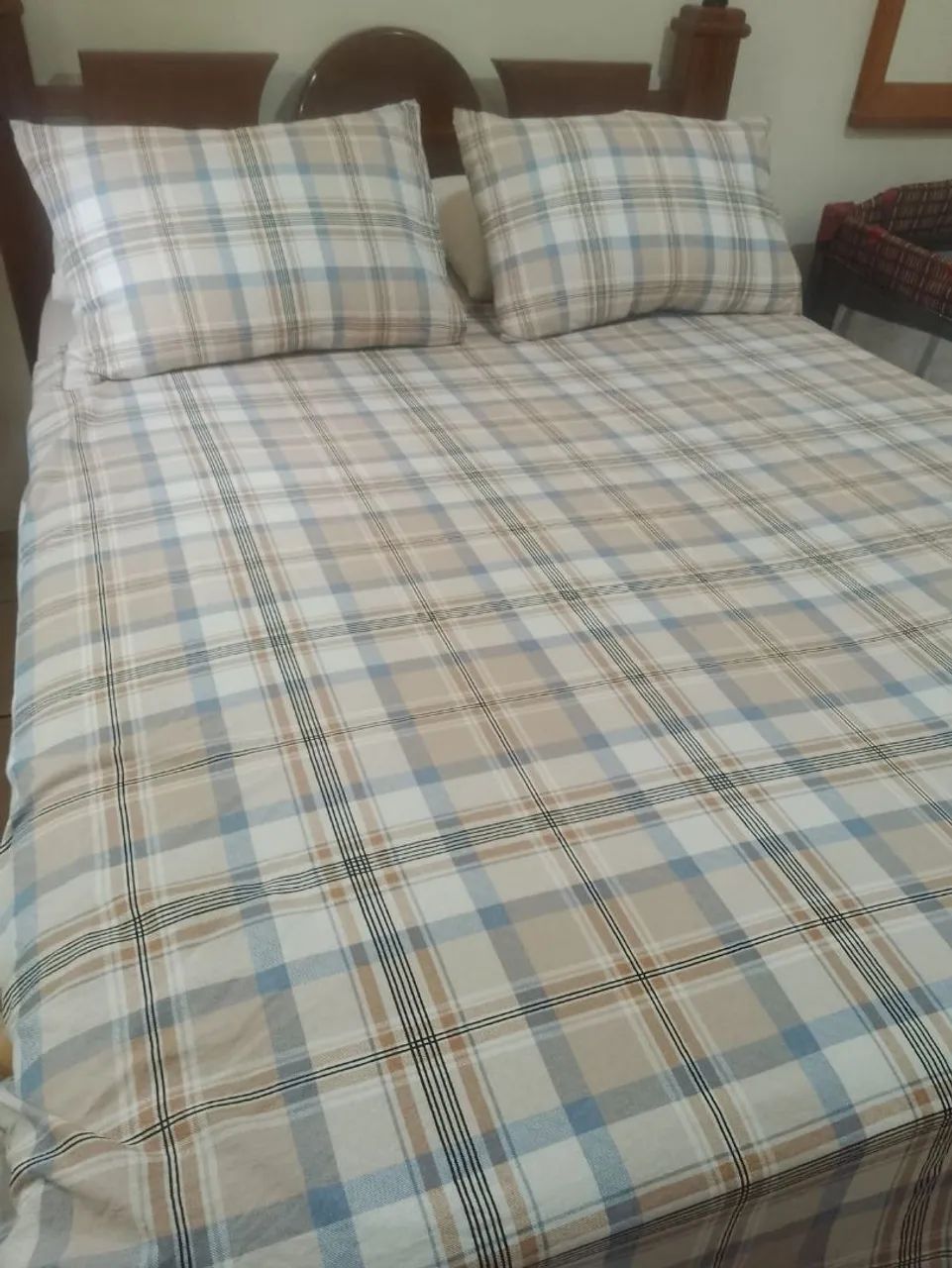 Cama de casal de madeira maciça de lei, 100% madeira Ypê - Foto 5
