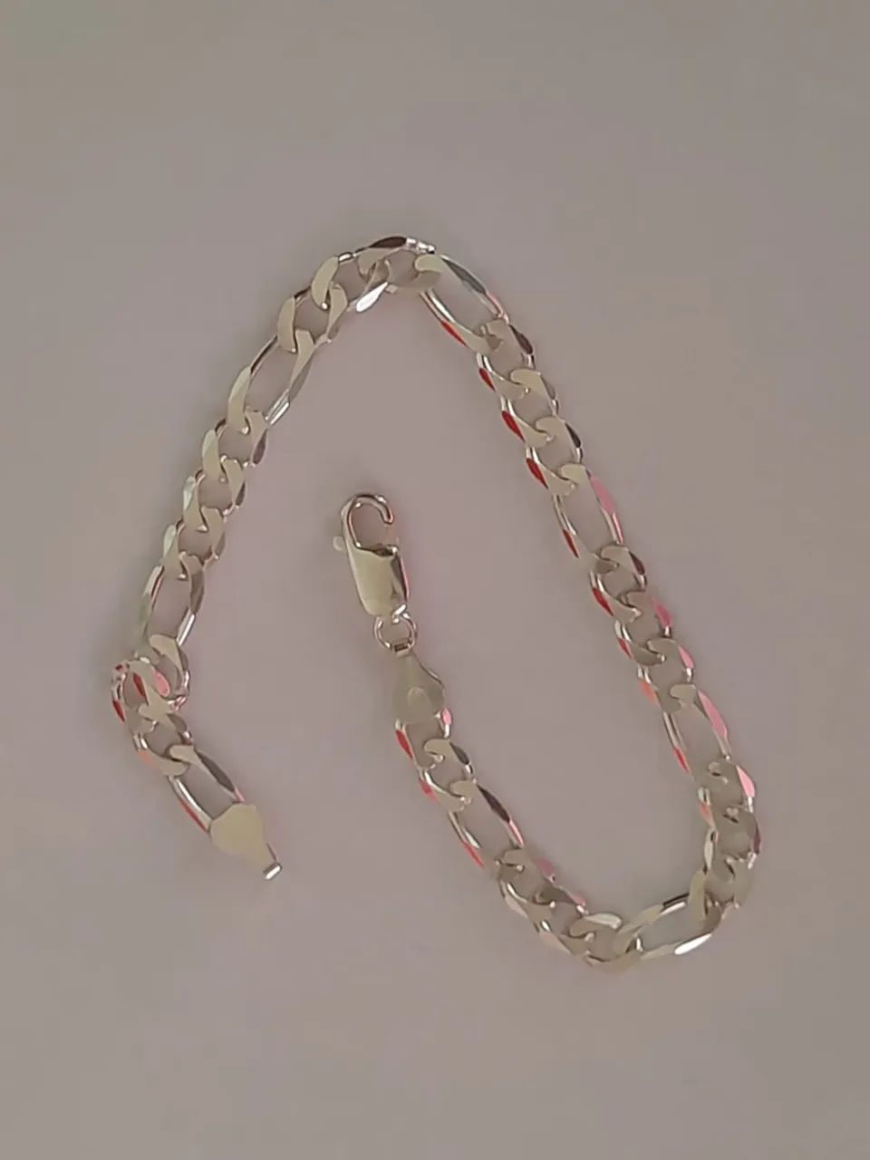 Pulseira prata modelo grumet 3x1