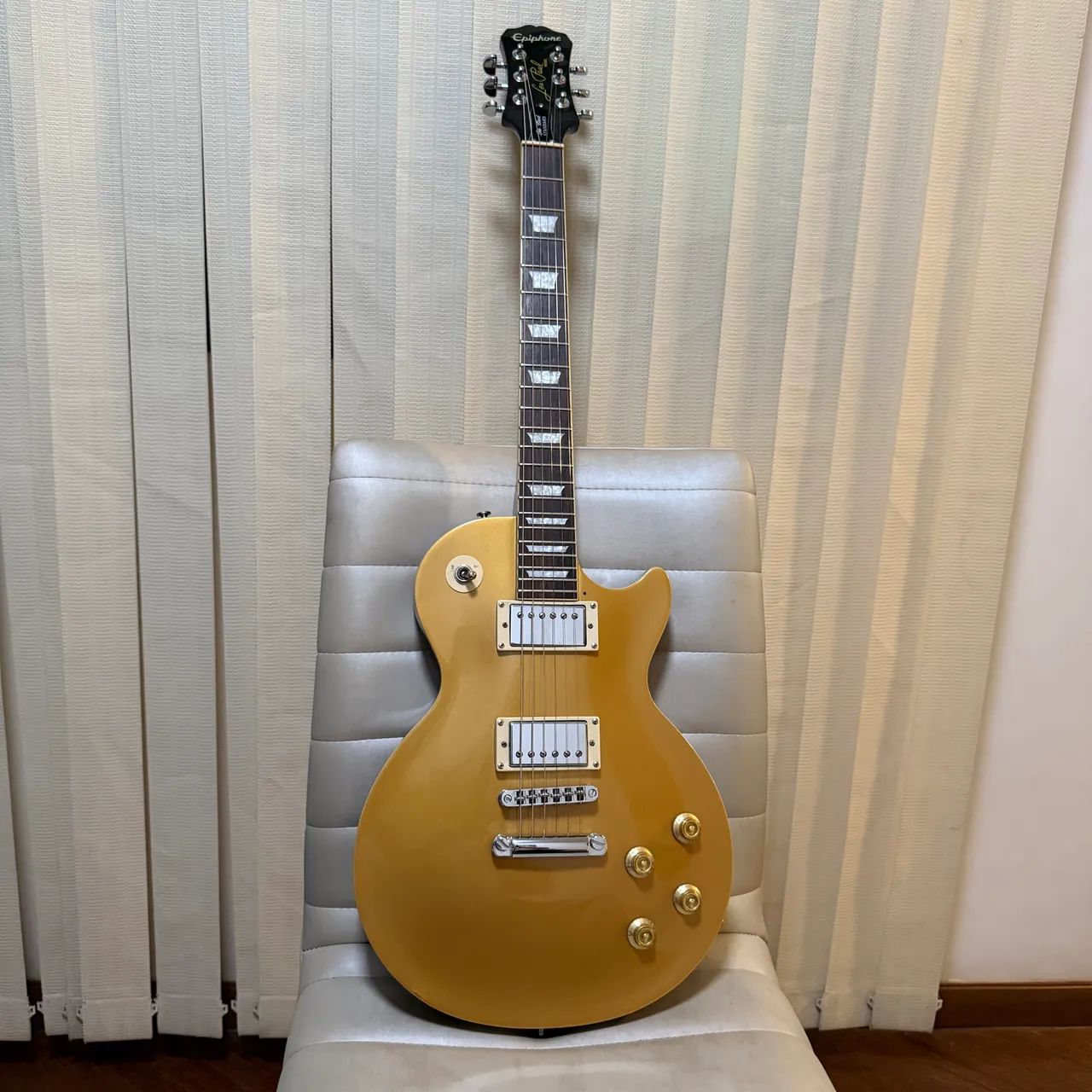 Guitarra Epiphone LP Standart Gold Top - c/caps Customy 1957+Tarraxas Gruyker Trava!