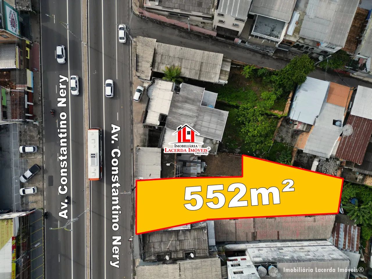 Terreno 552m² com Edificação 132m² na Av. Constantino Nery - Foto 2