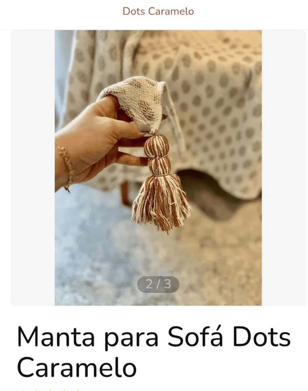 Manta Dots - Estilo Boho - Foto 2