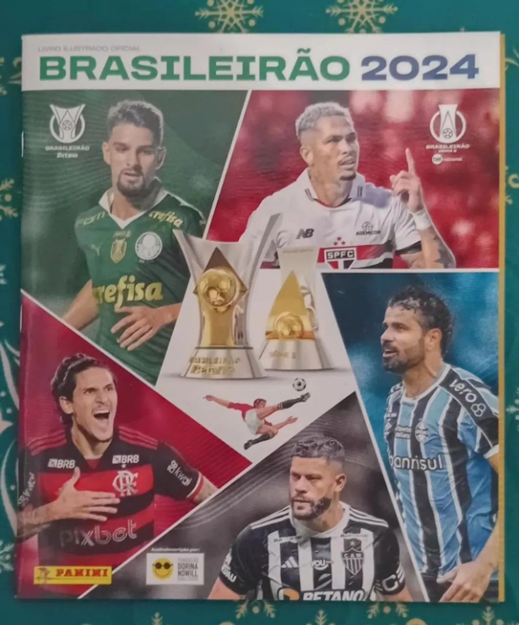 5 ÁLBUNS Campeonato Brasileiro 2024, 2020, 2017, 2013, 2012, Panini NOVOS...